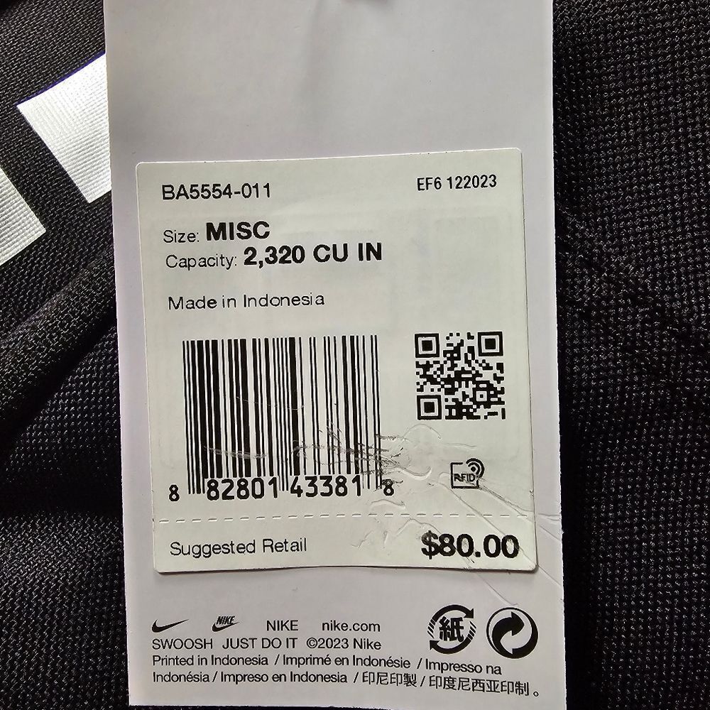 Nike Hoops Elite Pro Backpack Black New BA5554-011 - Picture 3 of 9